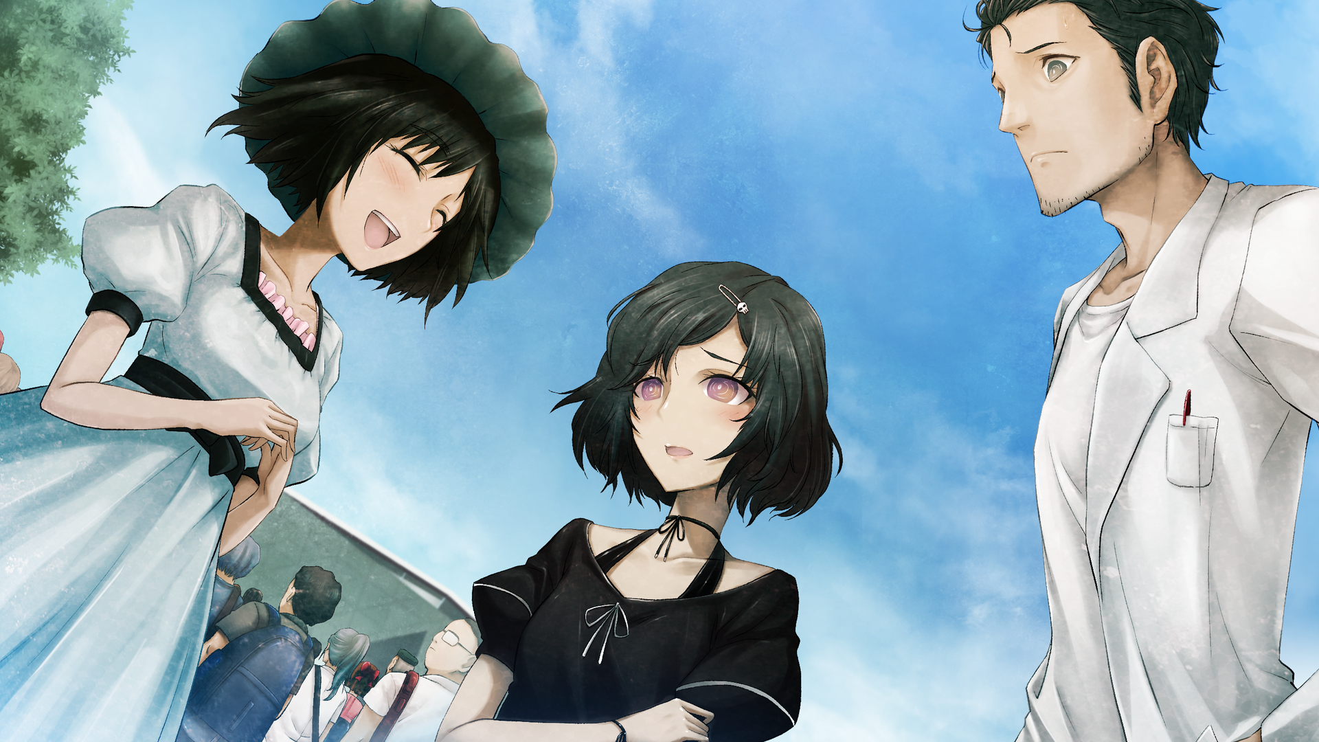 Download Ruka Urushibara Rintaro Okabe Mayuri Shiina Anime Steins;Gate HD Wallpaper by huke