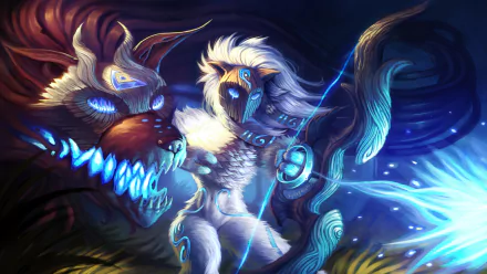 Kindred (League of Legends) video game League Of Legends HD Desktop Wallpaper | Background Image
