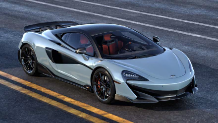 silver car supercar car McLaren vehicle McLaren 600LT HD Desktop Wallpaper | Background Image