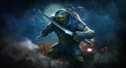 Leonardo (TMNT) Comic Teenage Mutant Ninja Turtles HD Desktop Wallpaper | Background Image