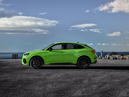 SUV green car car Audi vehicle Audi Q3 HD Desktop Wallpaper | Background Image