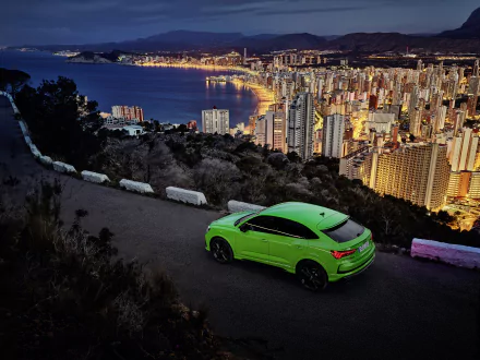 SUV green car car Audi vehicle Audi Q3 HD Desktop Wallpaper | Background Image