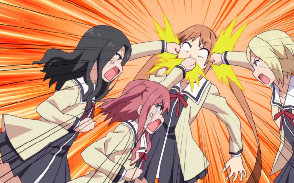 Kuroko Shiina Akane Eimura Yoshiko Hanabatake Kii Hiiragi Anime Aho girl HD Desktop Wallpaper | Background Image