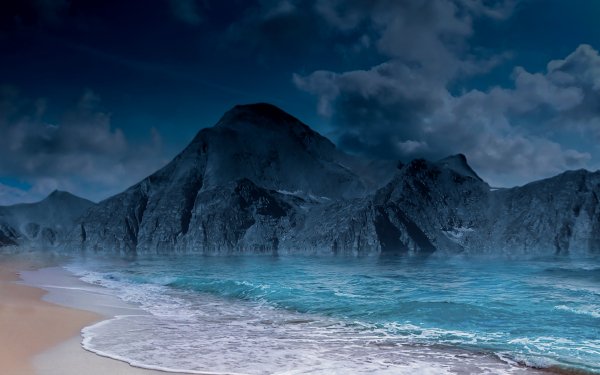Earth Seascape Mountain Rock HD Wallpaper | Background Image