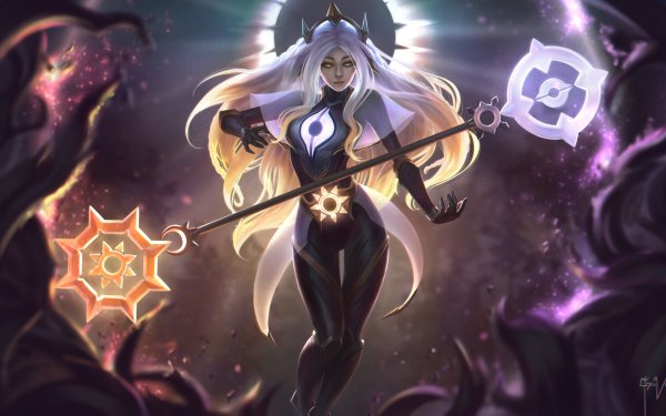 Video Game League Of Legends Lux White Hair Long Hair HD Wallpaper | Background Image