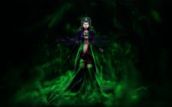Fantasy Women Dark Green Soul HD Wallpaper | Background Image