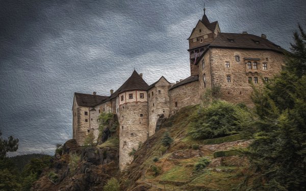 Man Made Loket Castle Castles Czech Republic Castle HD Wallpaper | Background Image