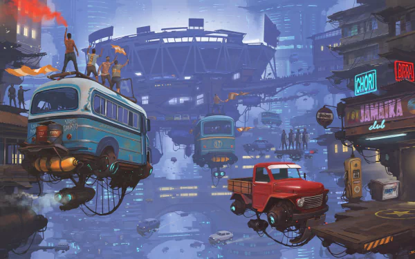 futuristic vehicle steampunk Sci Fi Atompunk HD Desktop Wallpaper | Background Image