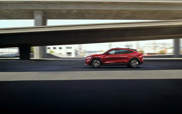 electric car SUV car Ford vehicle Ford Mustang Mach-E HD Desktop Wallpaper | Background Image