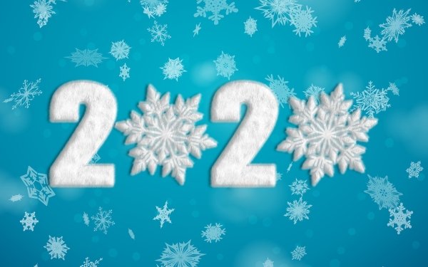 Holiday New Year 2020 Winter Snowflake New Year HD Wallpaper | Background Image