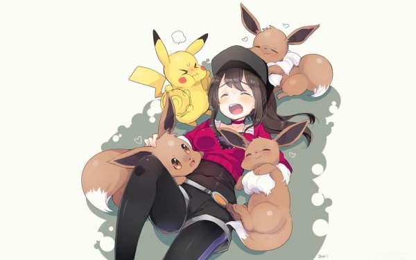 Video Game Pokémon GO Pokémon Pikachu Eevee HD Wallpaper | Background Image