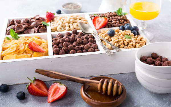 still life cereal honey berry food breakfast HD Desktop Wallpaper | Background Image