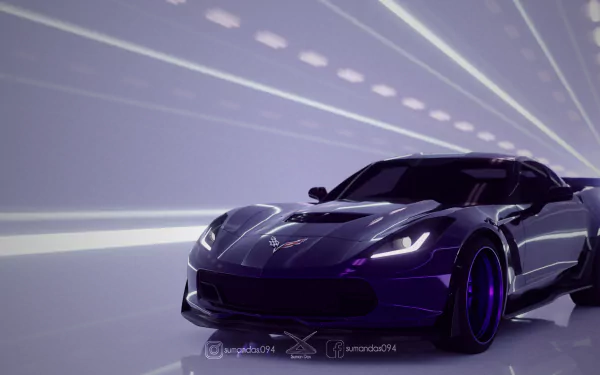  Corvette ZO6 3d rendering