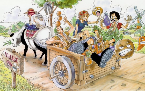 Anime One Piece Shanks Roronoa Zoro Monkey D. Luffy Nami HD Wallpaper | Background Image