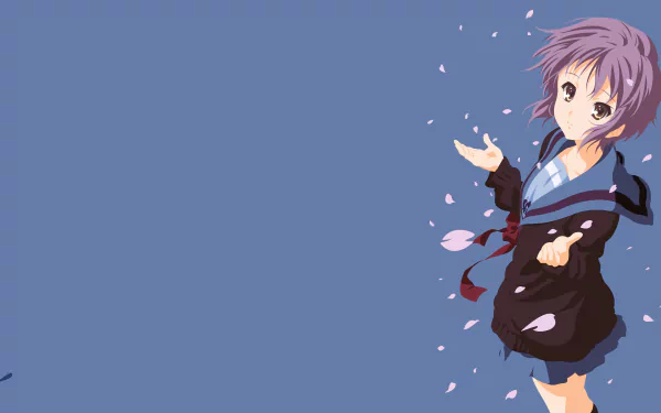 Yuki Nagato Anime The Melancholy of Haruhi Suzumiya HD Desktop Wallpaper | Background Image