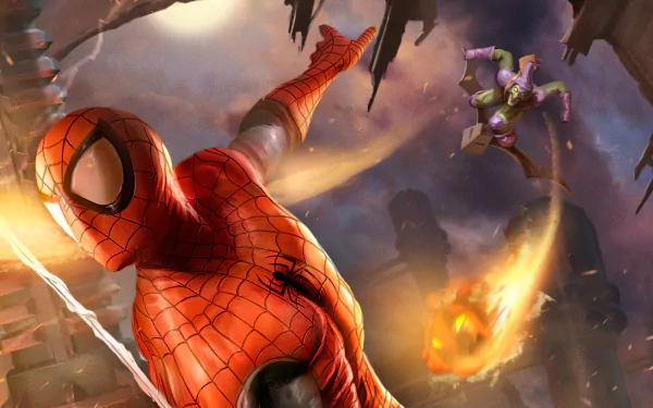 Green Goblin Comic spider man HD Desktop Wallpaper | Background Image