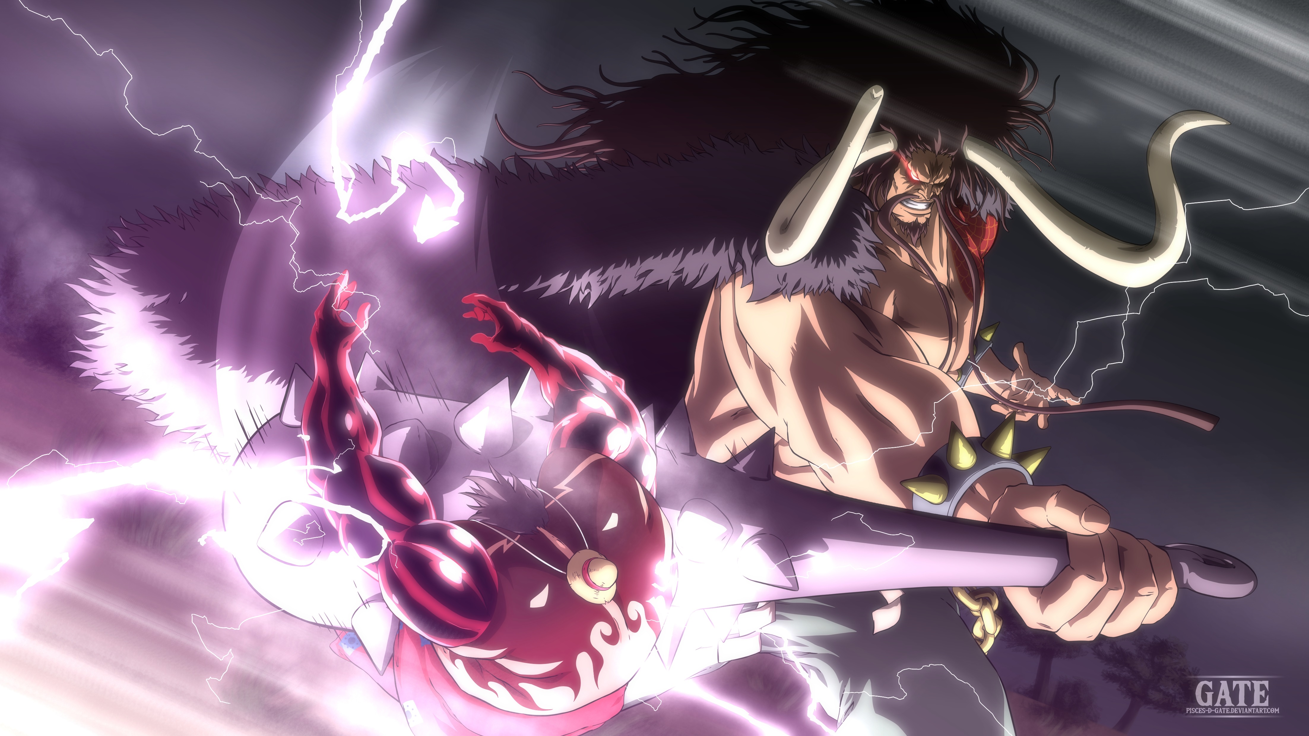 Luffy Gear 5 Vs Kaido by SantiagoMarinG on DeviantArt