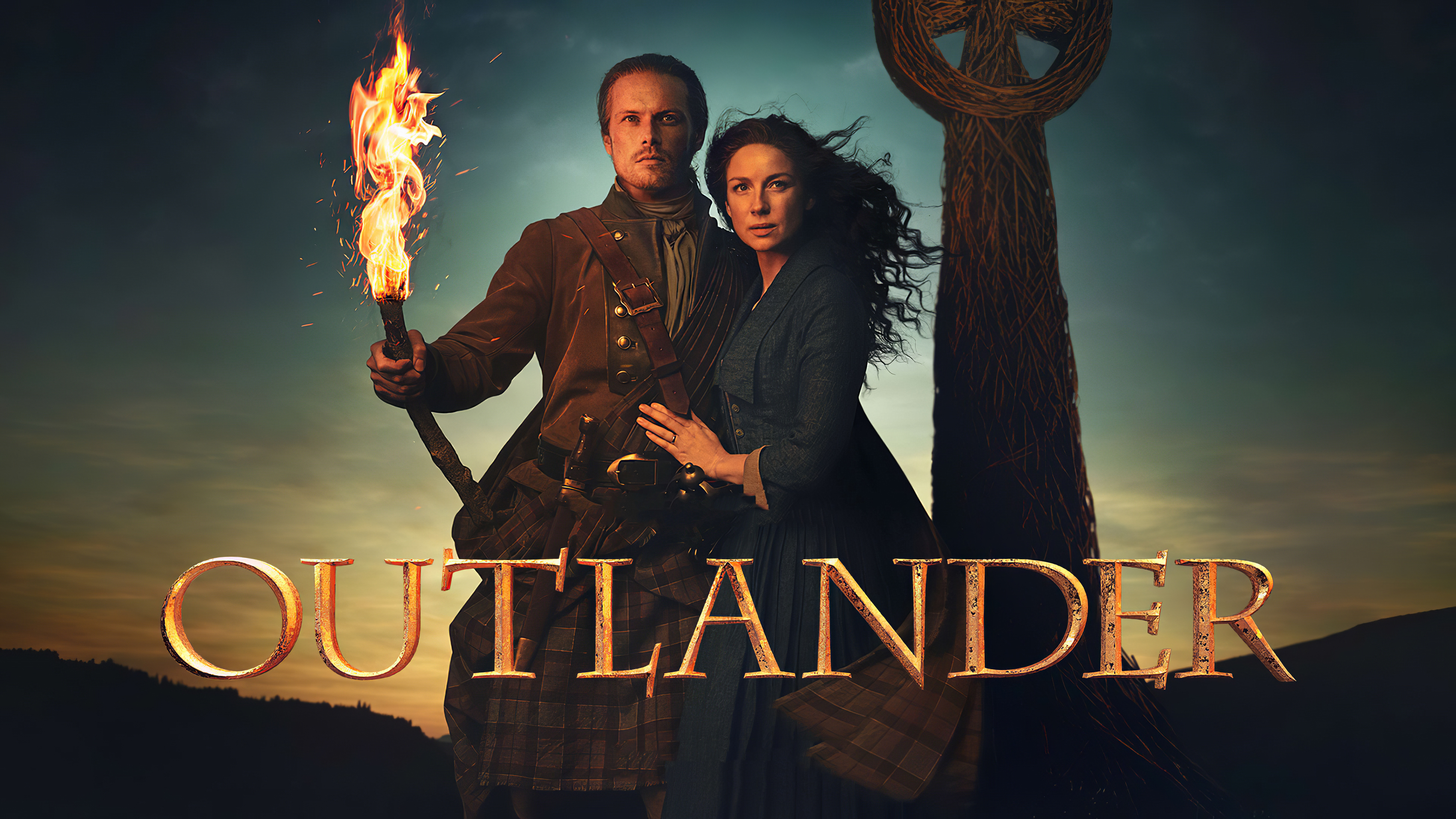 outlander starz wallpaper