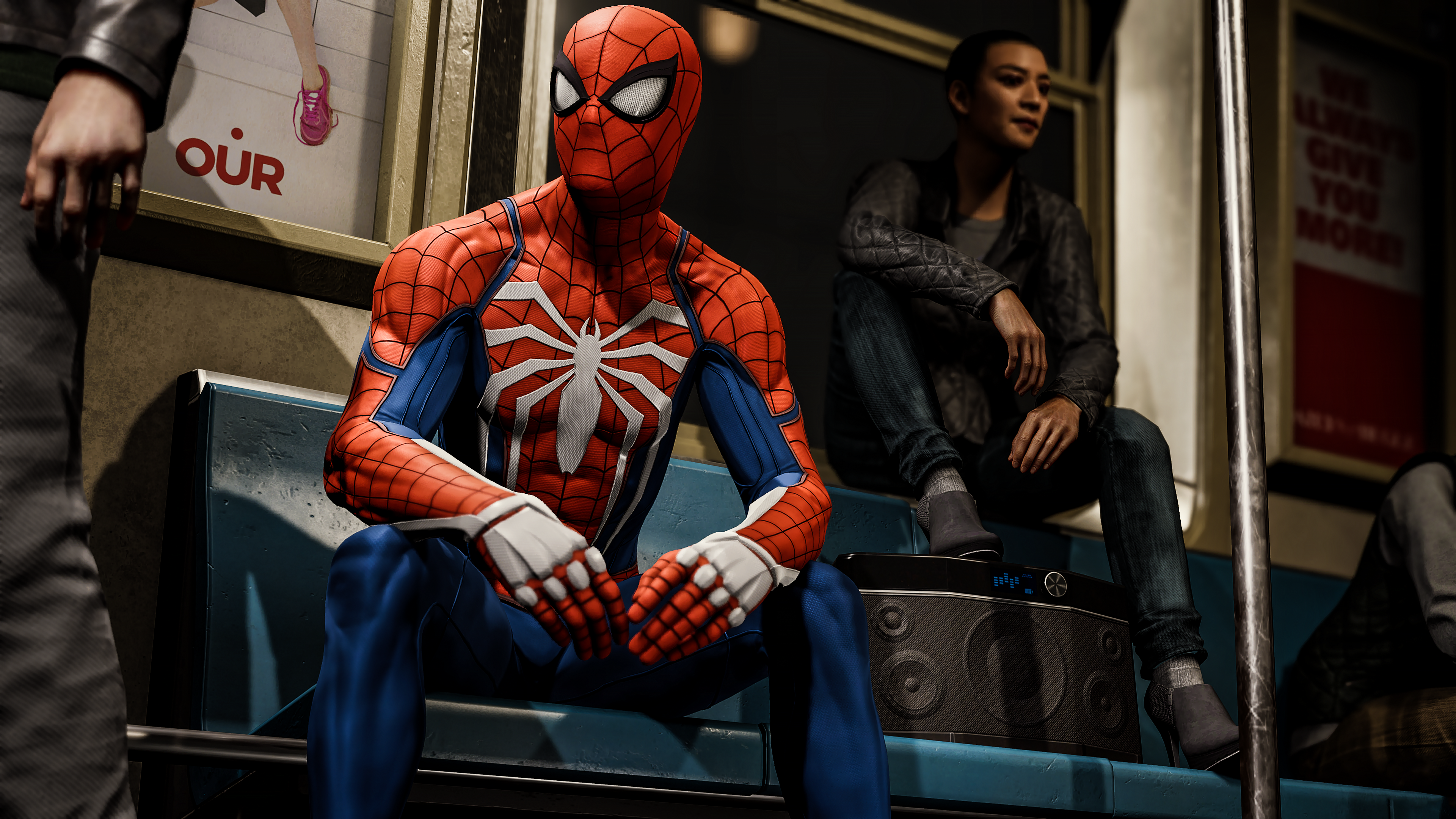 Человек паук за пределами дата выхода. Человек паук ps4 в метро. Marvel Spider man ps4. Человек паук ps4 Gameplay. Метро в человек паук 2018 игра.