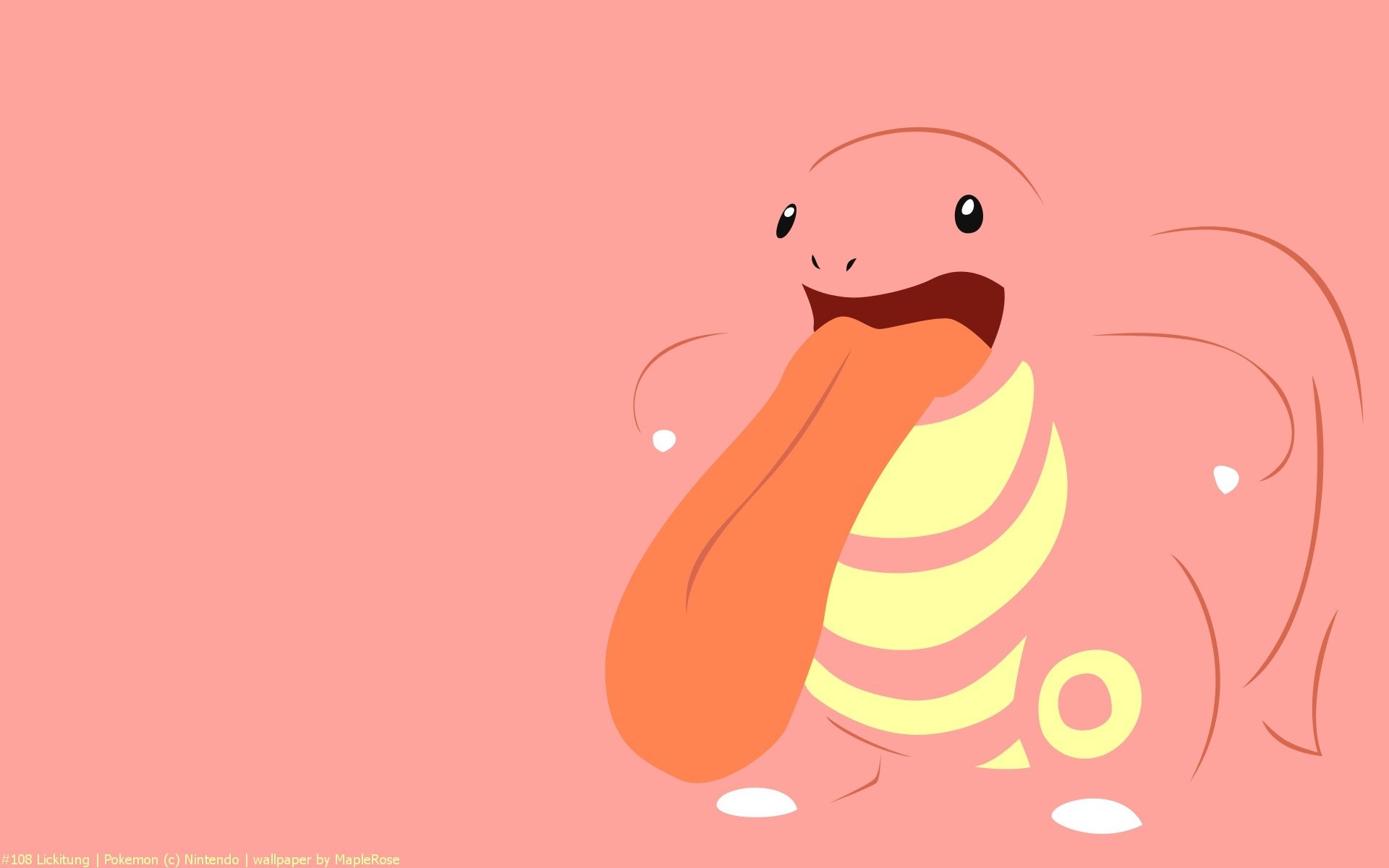Download Minimalist Lickitung (Pokémon) Anime Pokemon Minimalist Anime HD Wallpaper by MapleRose