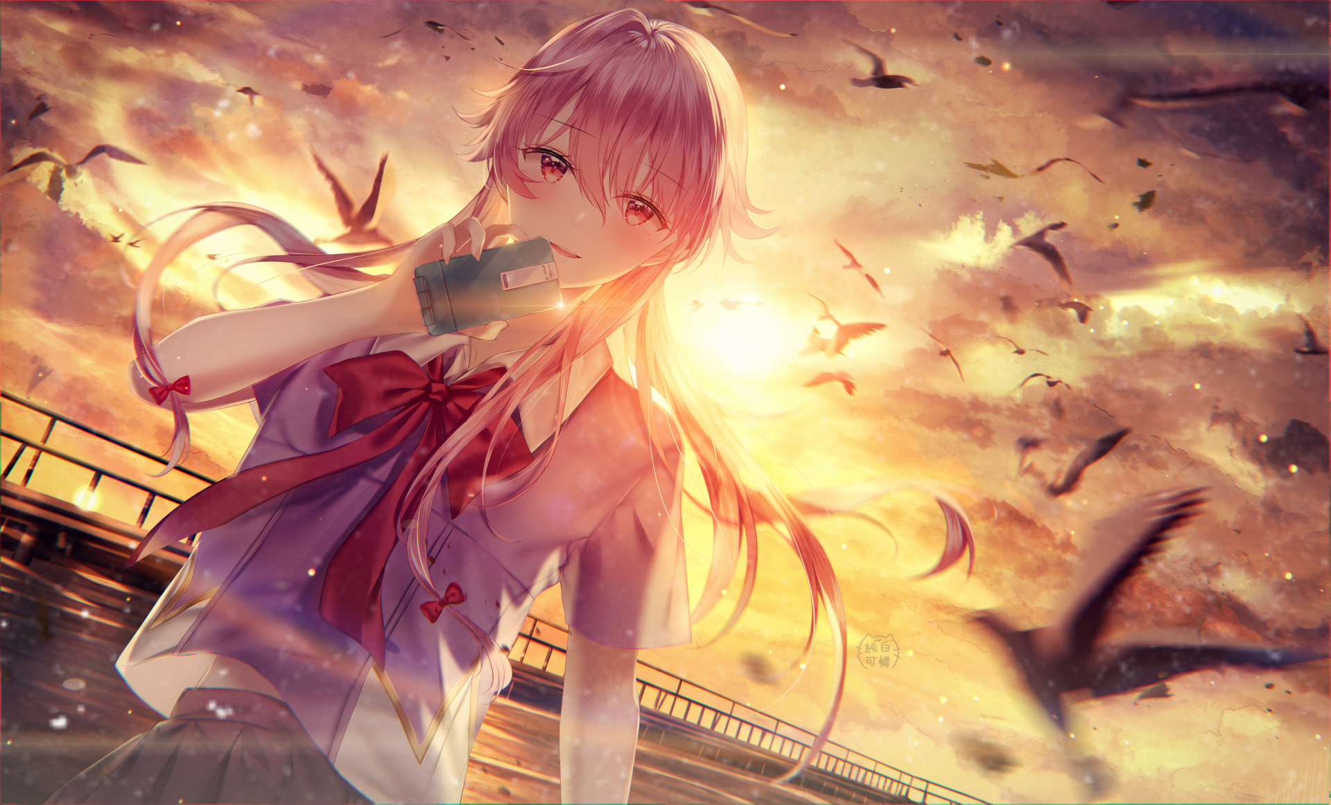 Mirai Nikki, anime girls, Gasai Yuno - wallpaper #141209 (1920x1080px) on