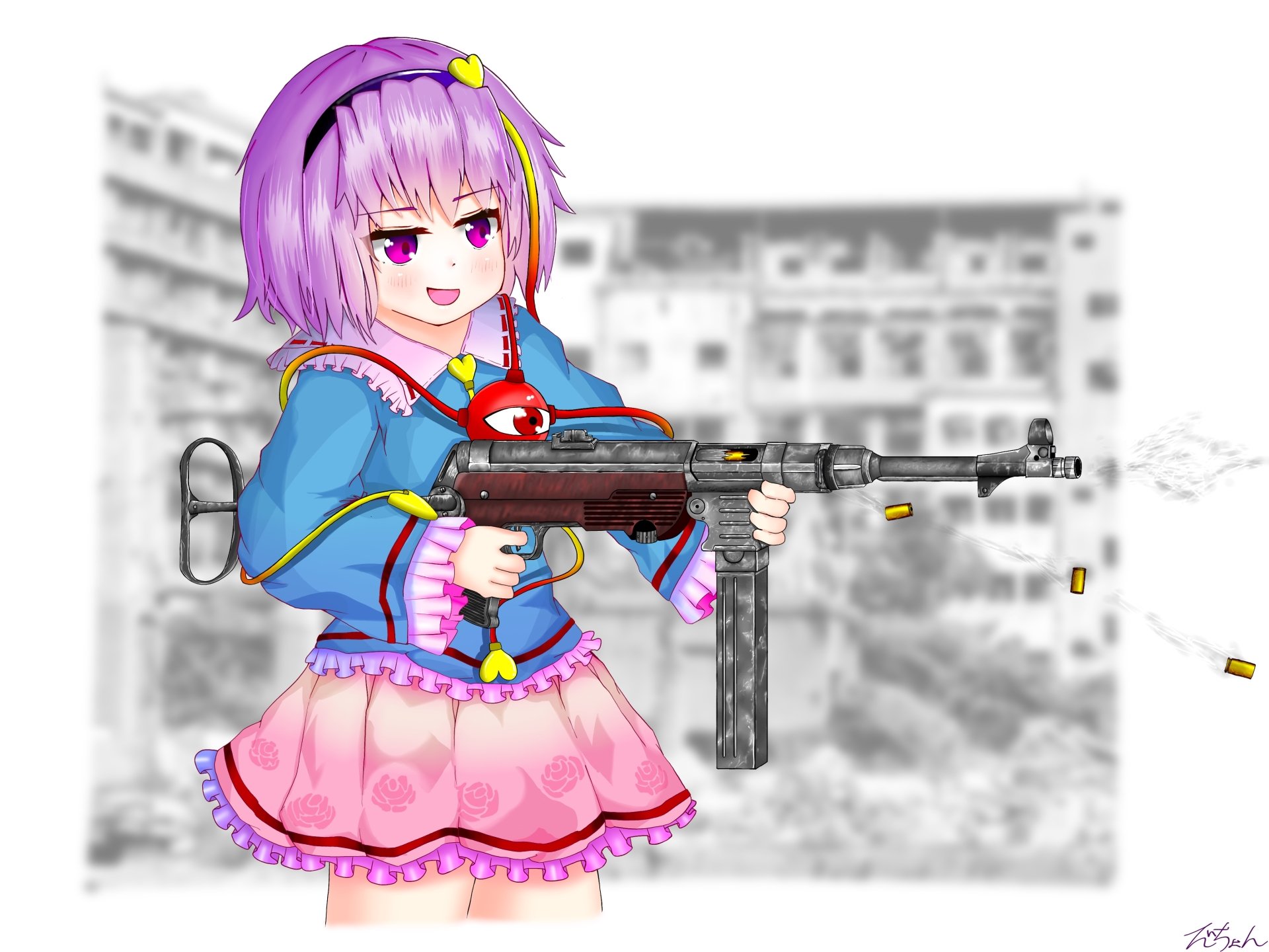 Download Satori Komeiji Anime Touhou 4k Ultra HD Wallpaper by たいちょん