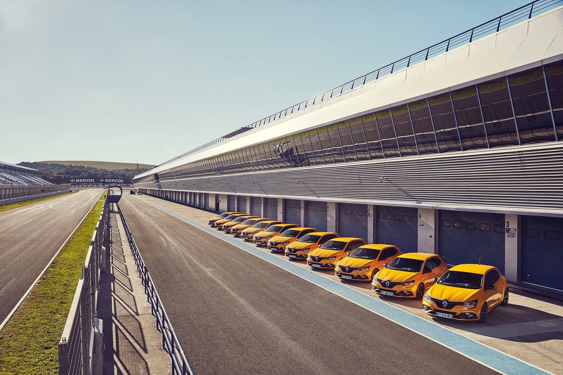 Download Hatchback Yellow Car Car Renault Vehicle Renault Megane HD Wallpaper