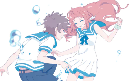 Manaka Mukaido Hikari Sakishima Anime Nagi no Asukara HD Desktop Wallpaper | Background Image