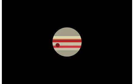 minimalist Sci Fi Jupiter HD Desktop Wallpaper | Background Image