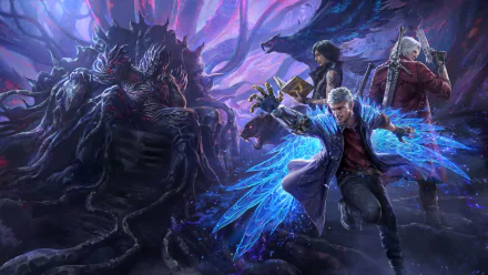 Urizen (Devil May Cry) V (Devil May Cry) Nero (Devil May Cry) Dante (Devil May Cry) Devil May Cry video game Devil May Cry 5 HD Desktop Wallpaper | Background Image