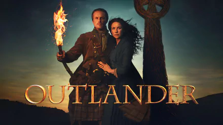 Claire Fraser Caitriona Balfe Jamie Fraser Sam Heughan TV Show Outlander HD Desktop Wallpaper | Background Image