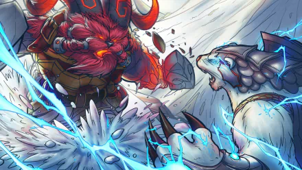 Volibear (League Of Legends) Ornn (League of Legends) video game League Of Legends HD Desktop Wallpaper | Background Image