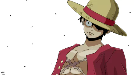 straw hat Monkey D. Luffy Anime One Piece HD Desktop Wallpaper | Background Image