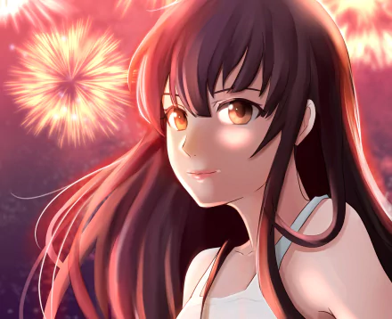 Nazuna Oikawa Anime Uchiage Hanabi, Shita kara Miru ka? Yoko kara Miru ka? HD Desktop Wallpaper | Background Image