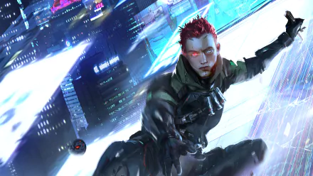 futuristic Sci Fi cyberpunk HD Desktop Wallpaper | Background Image