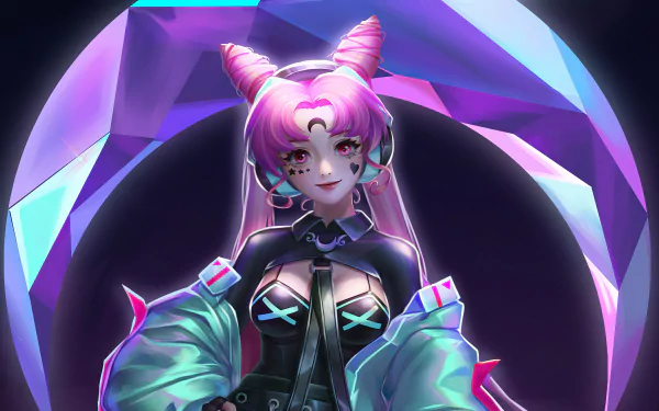 pink eyes pink hair Anime Sailor Moon HD Desktop Wallpaper | Background Image