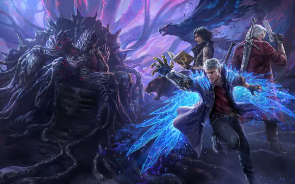 Urizen (Devil May Cry) V (Devil May Cry) Nero (Devil May Cry) Dante (Devil May Cry) Devil May Cry video game Devil May Cry 5 HD Desktop Wallpaper | Background Image