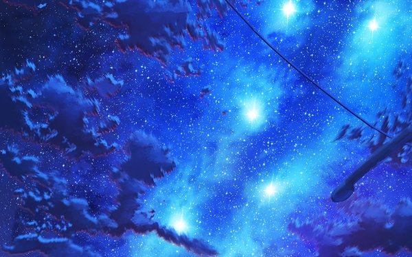 Anime Sky Starry Sky Night HD Wallpaper | Background Image