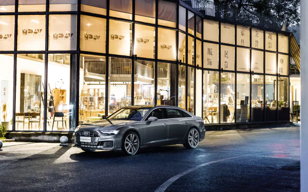 silver car Audi car vehicle Audi A6 HD Desktop Wallpaper | Background Image