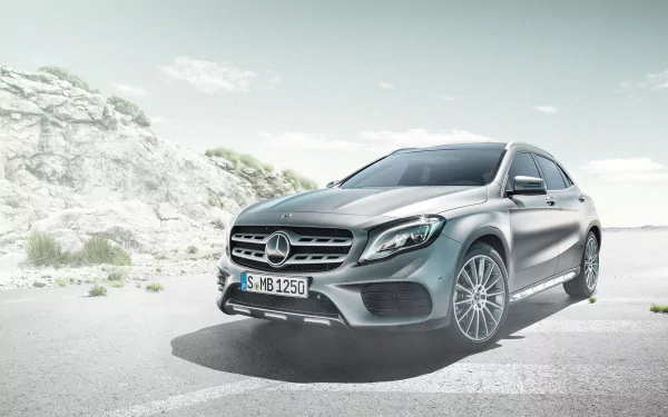 SUV silver car car Mercedes-Benz vehicle Mercedes-Benz GLA-Class HD Desktop Wallpaper | Background Image