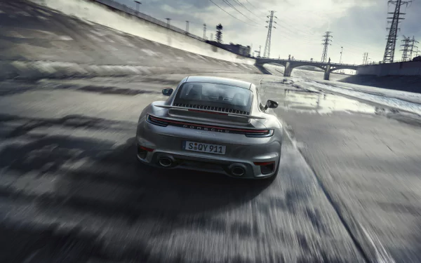 silver car car Porsche Porsche 911 Porsche 911 Turbo S vehicle Porsche 911 Turbo HD Desktop Wallpaper | Background Image