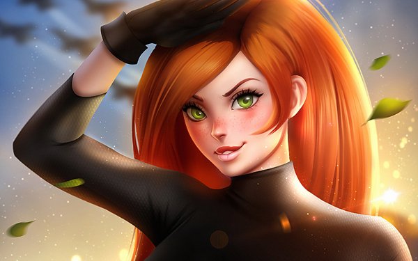 TV Show Kim Possible Redhead Green Eyes HD Wallpaper | Background Image