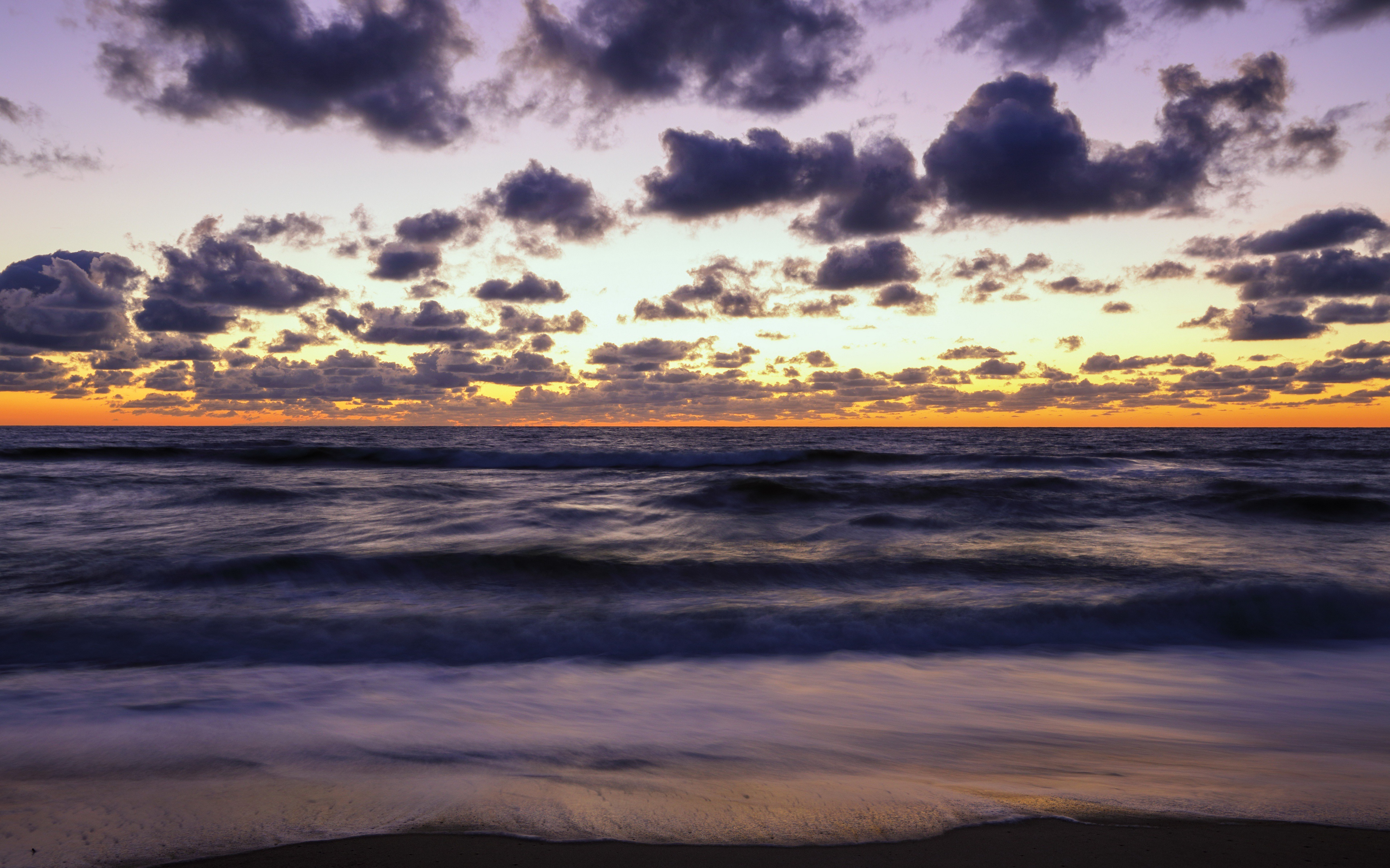 Download Horizon Cloud Sky Nature Ocean 4k Ultra HD Wallpaper