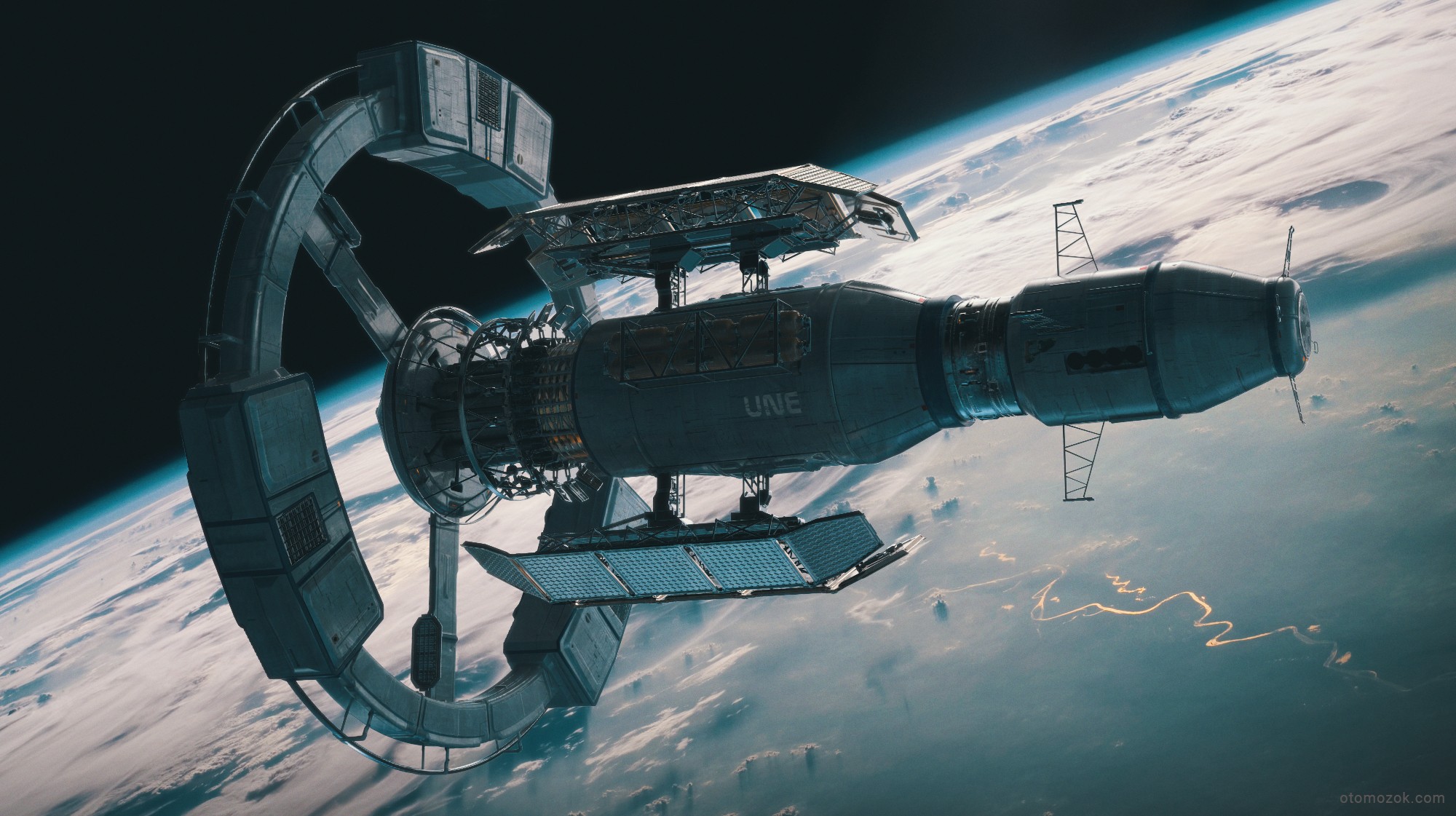 Sci Fi Space Station Hd Wallpaper By Artur Gurin