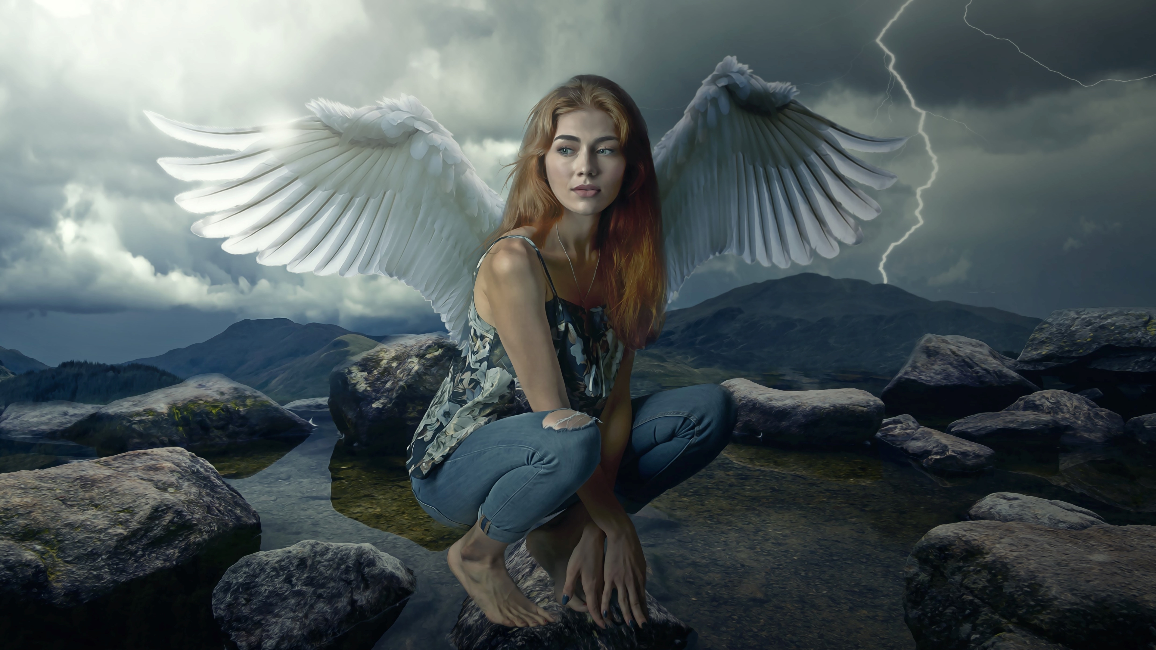 Fantasy Angel K Ultra Hd Wallpaper