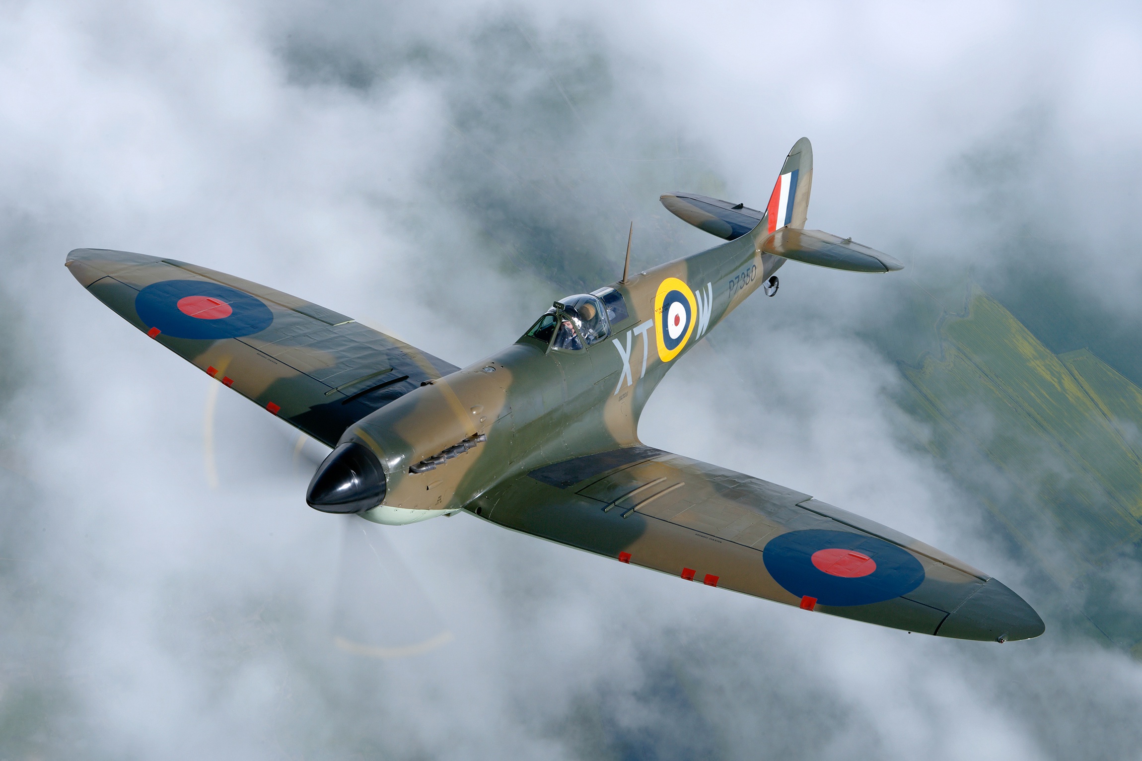 Supermarine Spitfire Warplane In HD Iconic Military Aircraft Soaring 