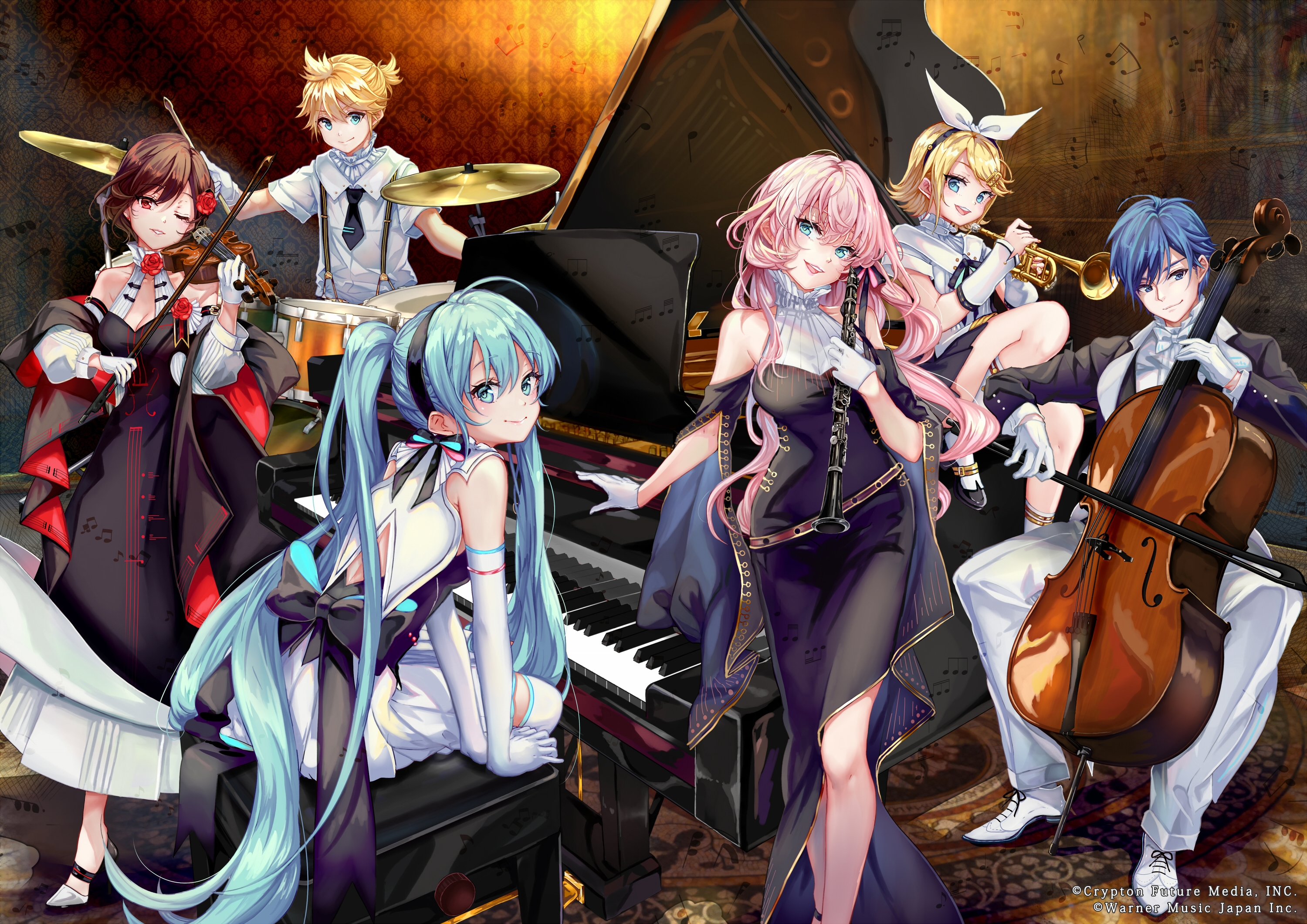 Megurine Luka And Kaito 人生 (feat. Hatsune Miku & Kagamine Rin