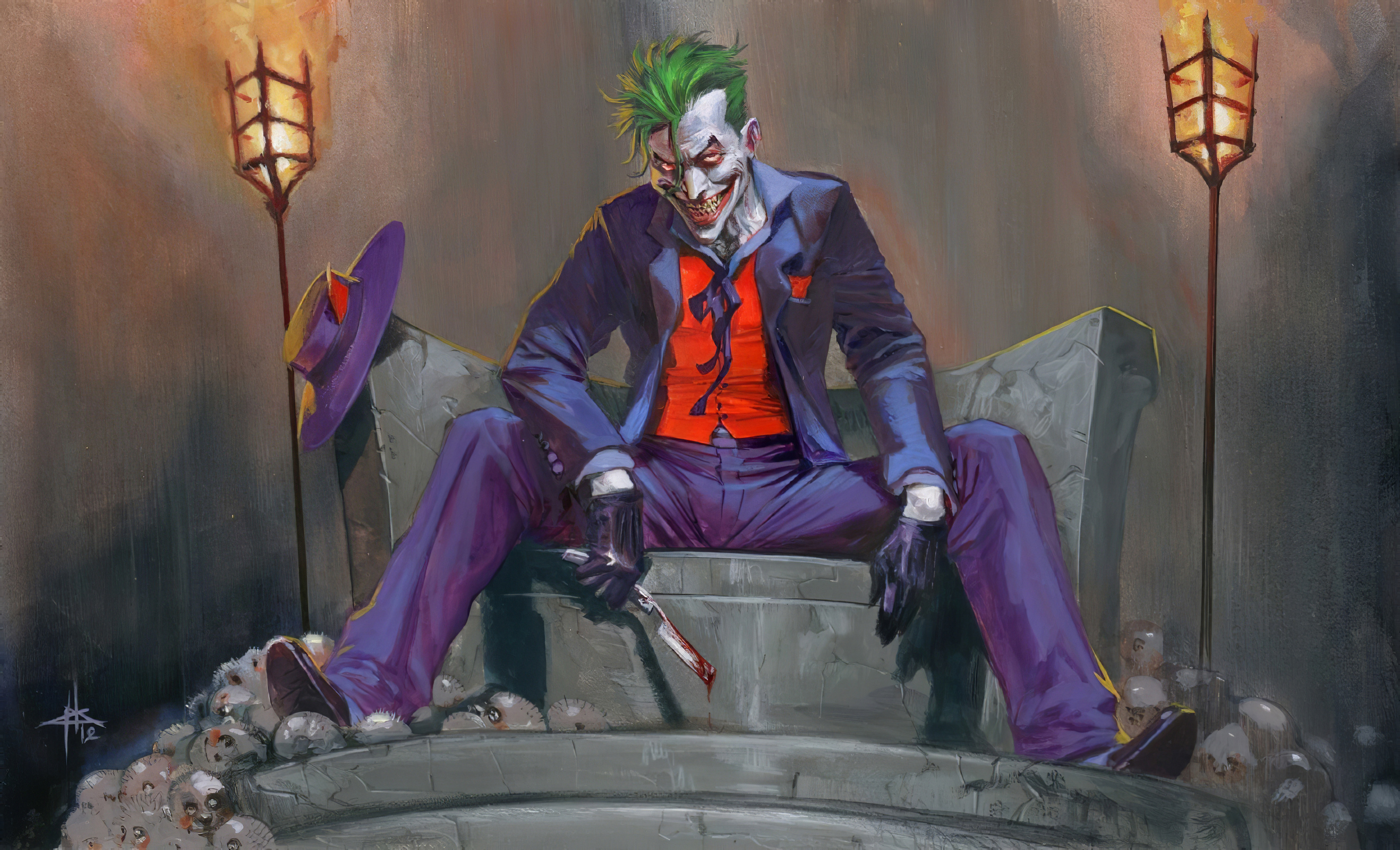 Download Dc Comics Comic Joker Hd Wallpaper By Gabriele Dellotto 