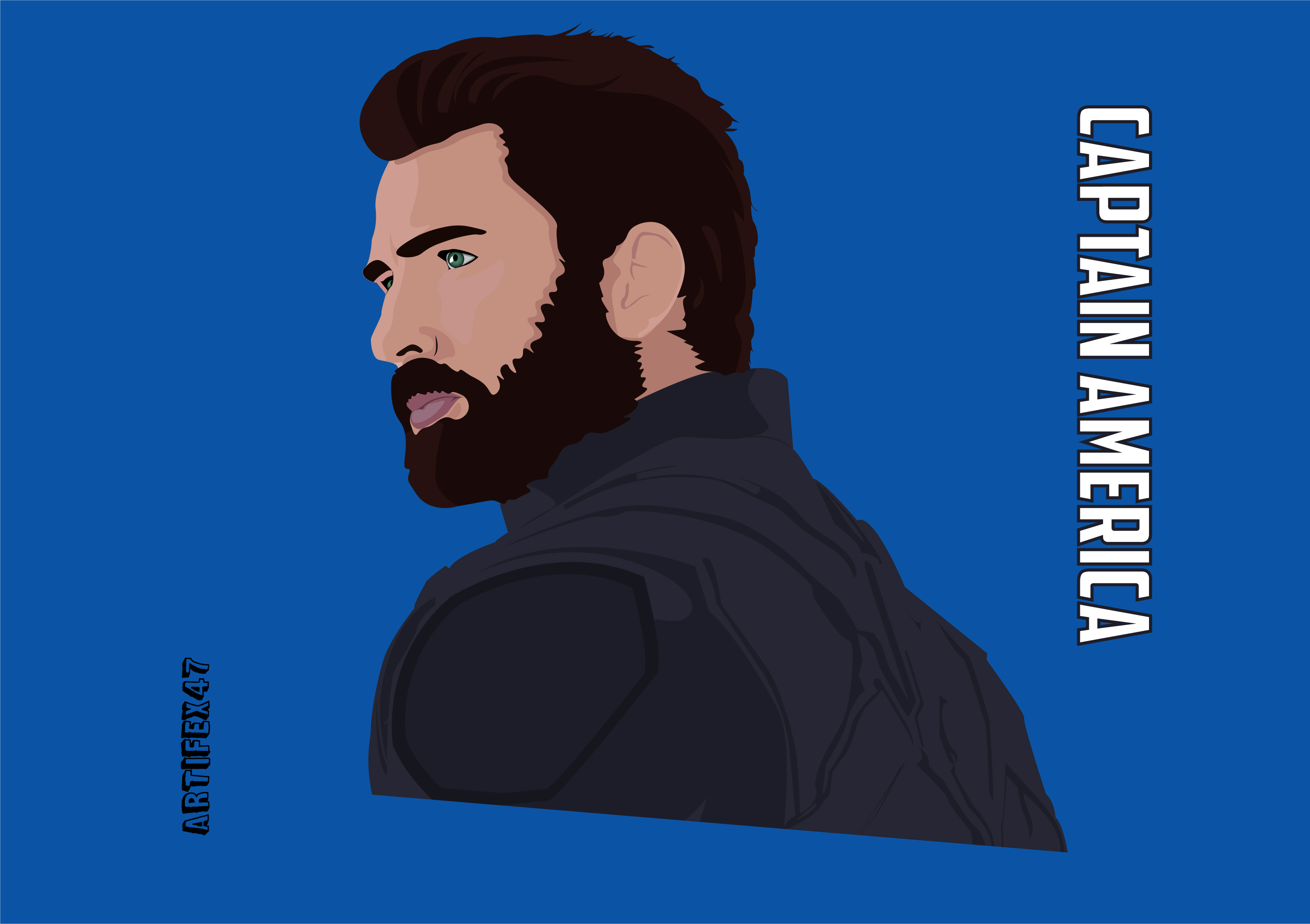 Captain America Digital Art by ayushp_0312