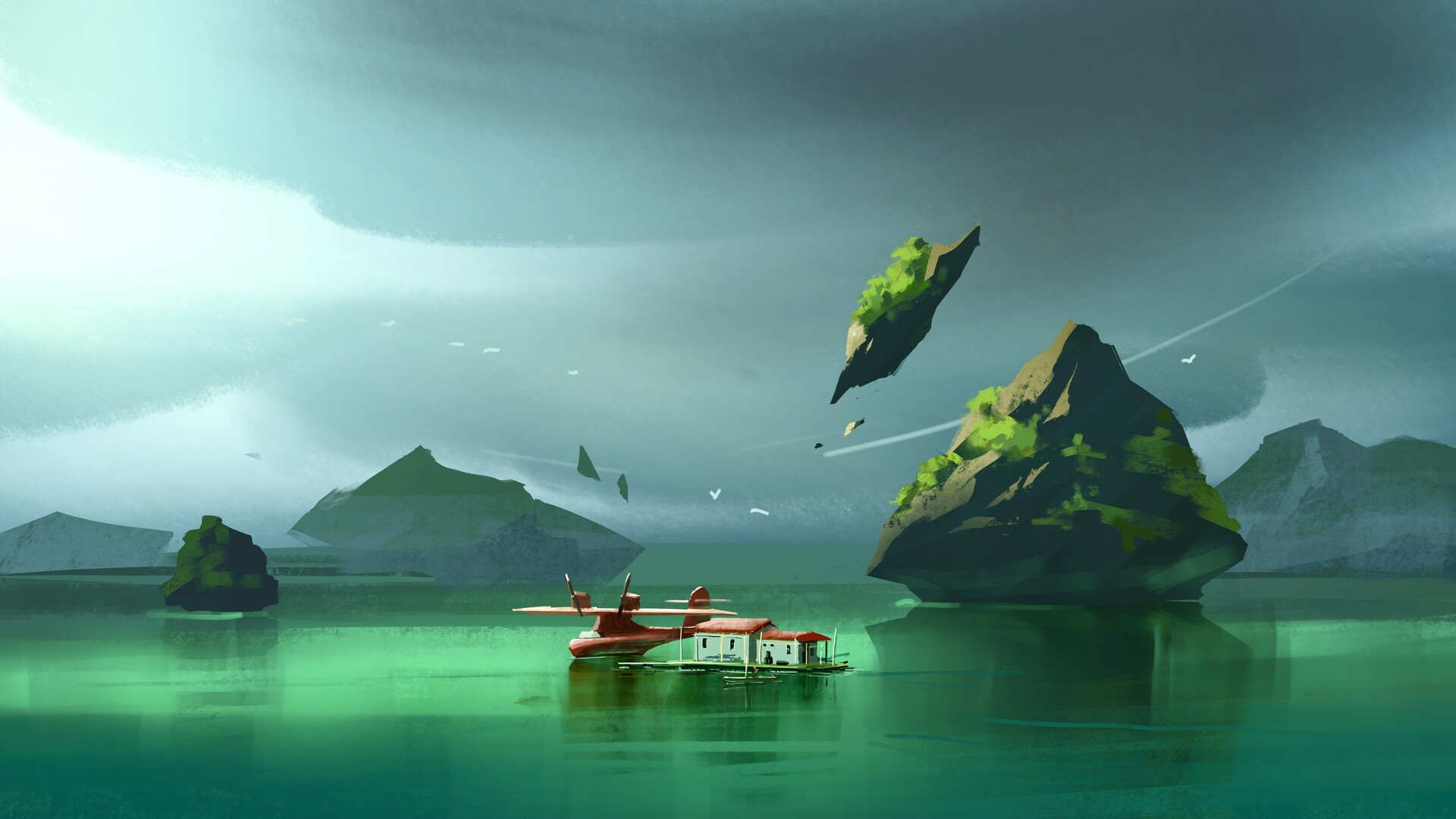 Download Fantasy Landscape HD Wallpaper by Ingram Schell